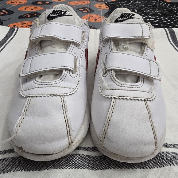 Size 12c - Nike Classic Cortez Leather White Red - Picture 12 of 12